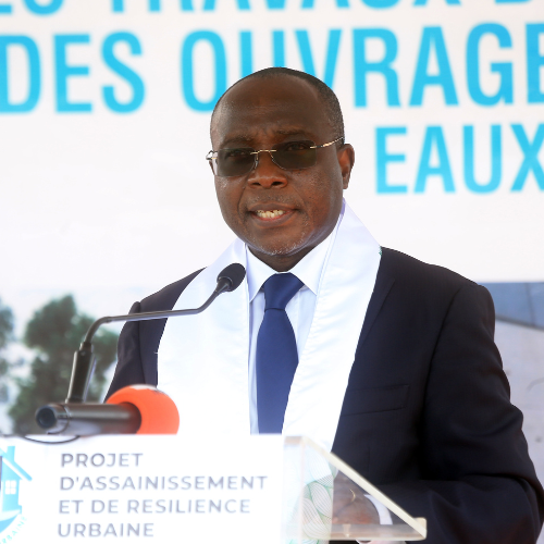 Baouké Fofana, ministre de l'hydraulique, de l'assainissement et de la salubrité